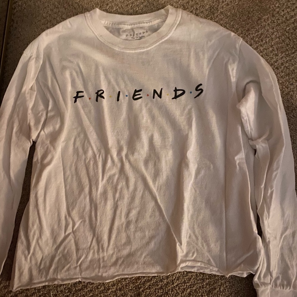 Friends long sleeve white shirt